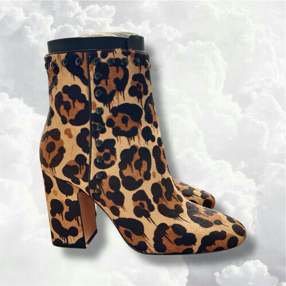 Coach Felicia Leopard Wild Beast Bootie Ankle Boots